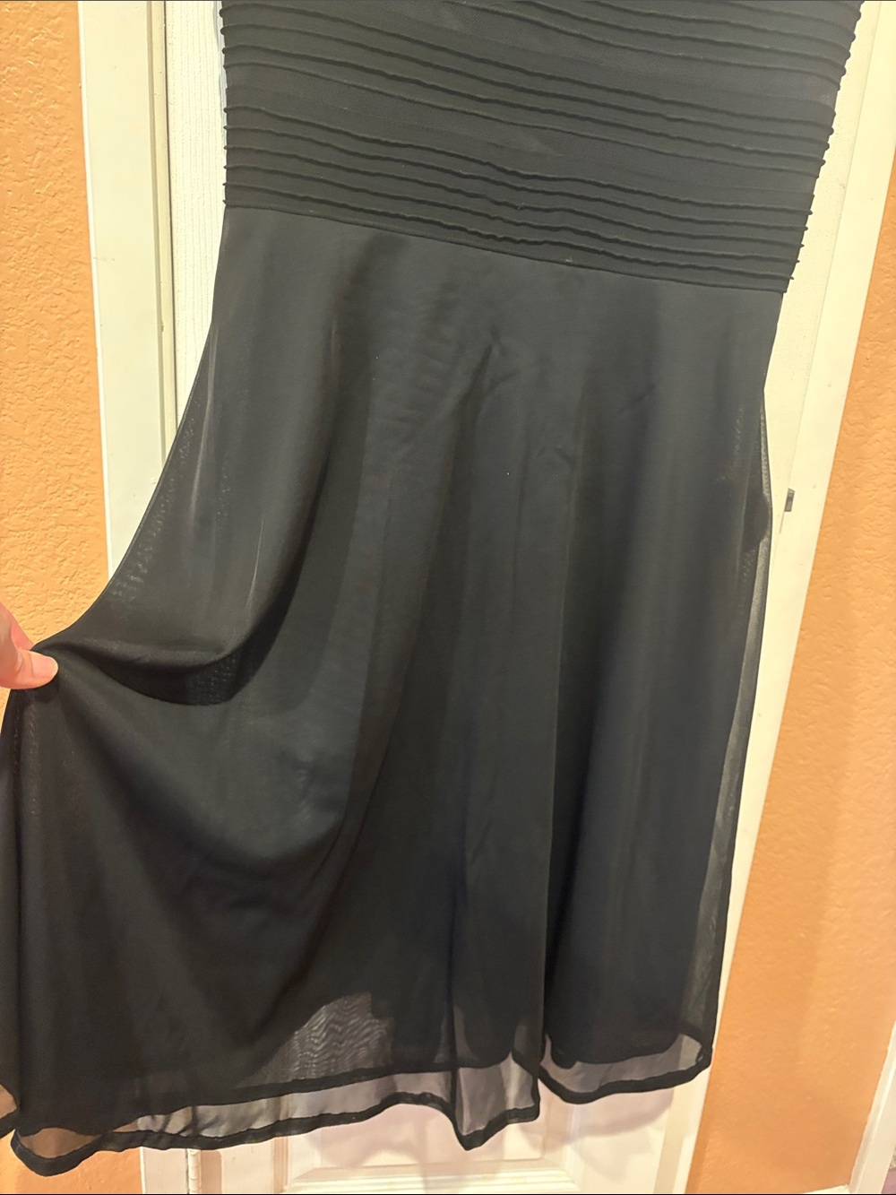 Xscape Black Sleeveless Fitted Mermaid Maxi Dress - Picture 5 of 11